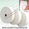 Manufacturer Of Self Destructible Vinyl Materials,Fragile Papers For Eggshell Sticker Rolls,Tamper Evident Label Papers