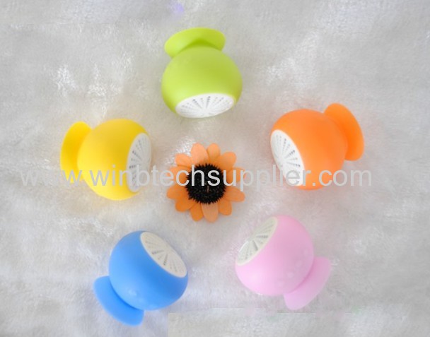 portable silica gel silicone bluetooth speaker stick speaker