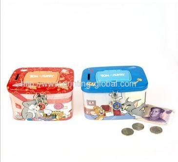 Heat transfer film for coin bank 