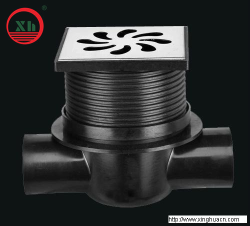 2013 hot sale HDPE the horizontally type floor drain from China