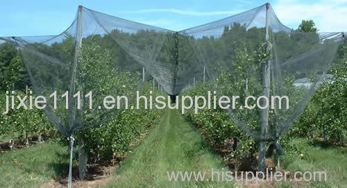 Hail netting protecting your crops