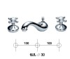 Chrome clour waterfall basin faucet 8 inch widespread lavtory sink faucet TEAPOT FAUCTE TAP