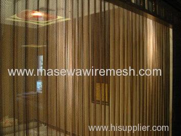 Metal wire mesh as hotel divider
