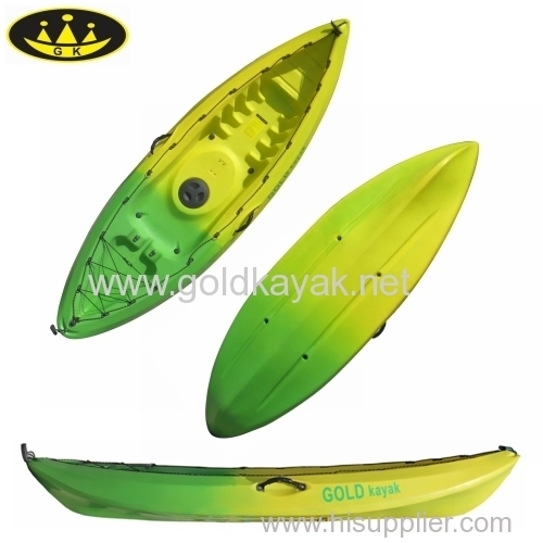 single sit on top kayak PE material fishing kayak