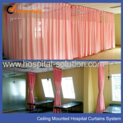 hospital curtain fabric with track system