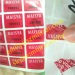 Red Warranty VOID Labels With Numbers