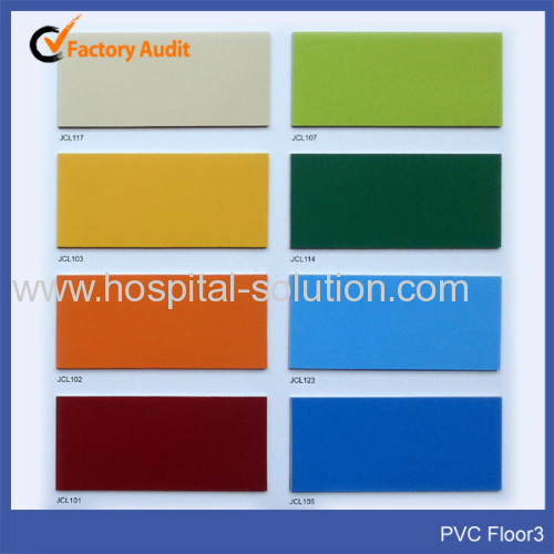 Vinyl Flooring Homogeneous Rolls For Hospital Medical Clean Rooms
