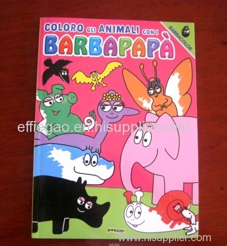 Children book 4/0+ 1/s glossy laminatio perfect binding high quality