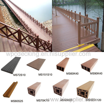 wood plastic composite railing