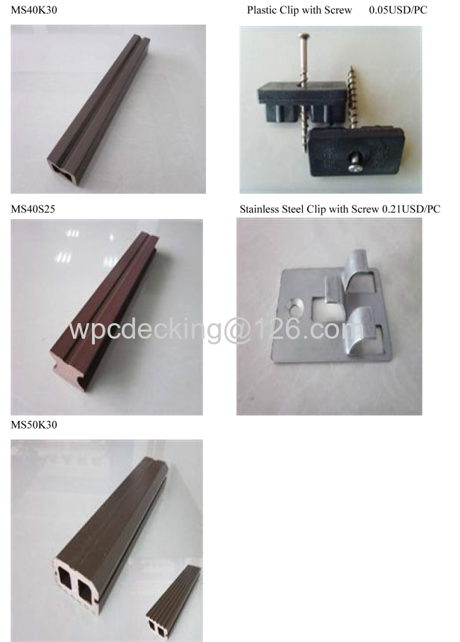 Wood Plastic Solid Decking Outdoor