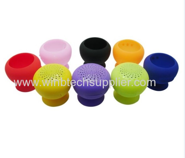 Mini bluetooth speaker with suction cup sticker bluetooth speaker