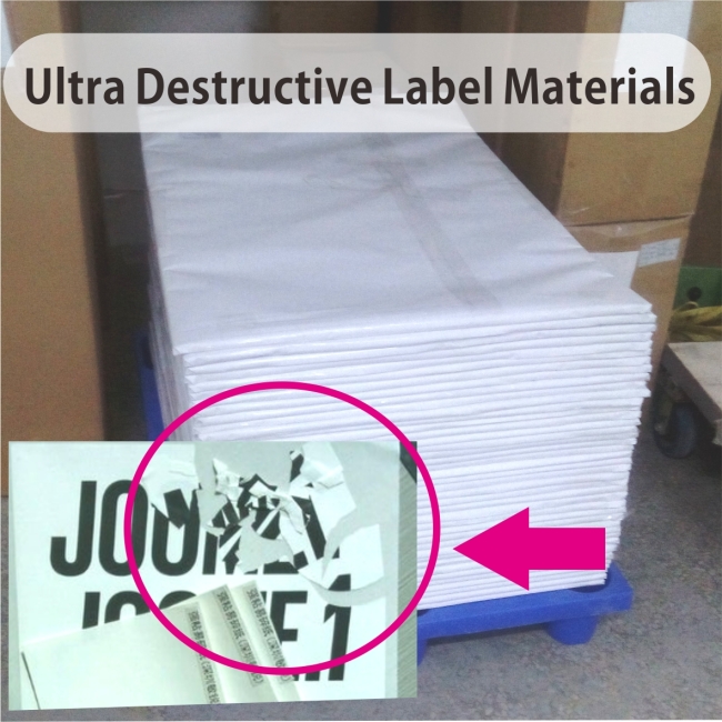 Real Manufacturer Of Eggshell Sticker Papers In China,Largest Factory Of Destructible Vinyl Label Materials