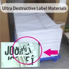 Manufacturer of Ultra Destructible Vinyl Materials From China 100x70cm In Sheets or Custom,Destructible Label Papers