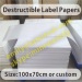 Ultra Destructible Vinyl Materials in Sheets