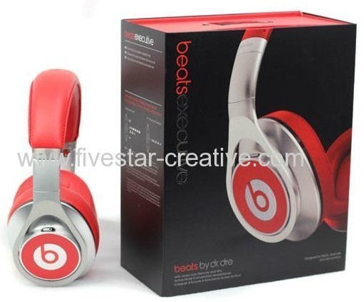 2013 Beats by Dr.Dre Executive Over-Ear Headphone(Silver&Red)