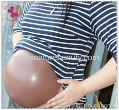 black artificial fake pregnant belly