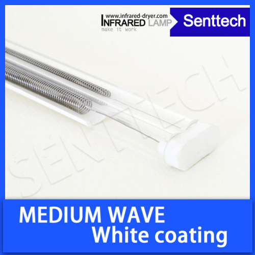 Twin tube durable IR heater with golden reflector