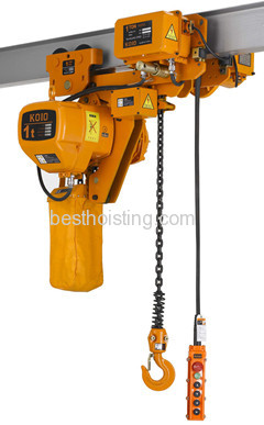 low headroom electric chain hoist