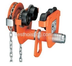 Manual geared trolley hoist