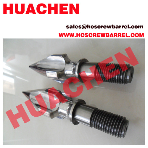 Screw tip screw head of screw barrel for plastic machines