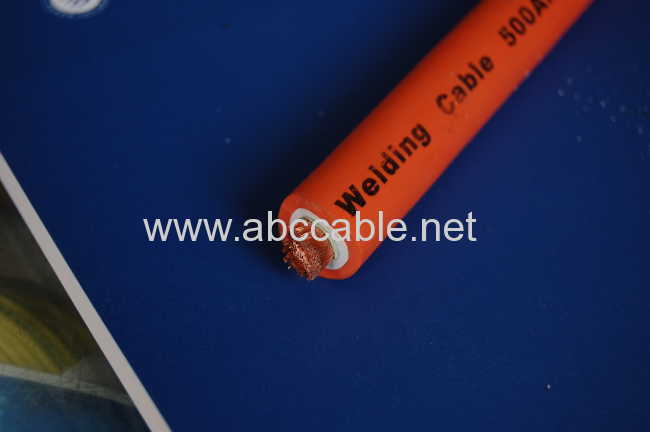 flexible orange copper rubber welding cable 