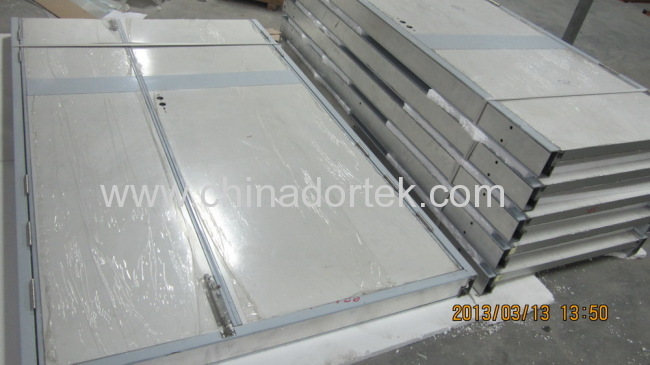 lead shielded hinged doors