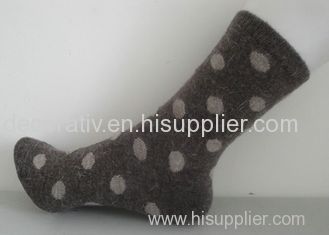 Acrylic Comfortable Winter Womens Wool Socks With Dots for Ladies