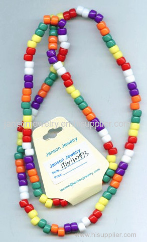 bright colors beaded necklace