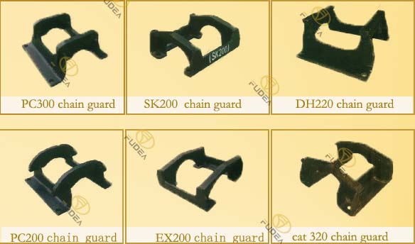 R220-5 excavator chain guard for hyundai