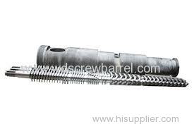 Conical Double Screw barrel for Extruder