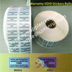 Warranty Valid IF Seal Tampered Stickers