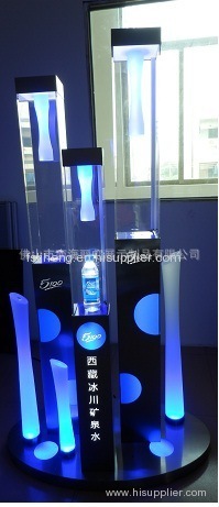 Acrylic display stand with LED light