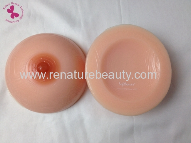 Round shaped transgender fake breast form make more feminine for crossdresser