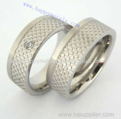 Fashion Happymetals titanium couple wedding ring