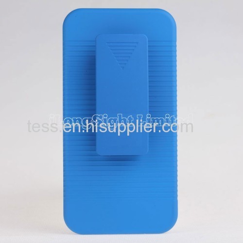 Non-slip Double Layer Stand Plastic Case For iPhone 5C