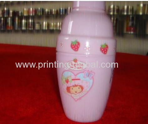 Plastic Children Water Bottle Heat Transfer Sticker 