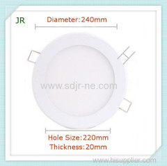 240mm 18w led round panel light with aluminum radiator