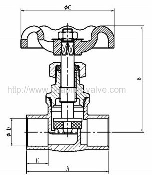 Threaded Sweat Compression Brass Stop Valves