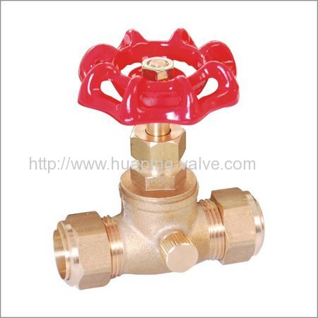 236W Brass Coupling Nut and Packing Nut Stop Valves