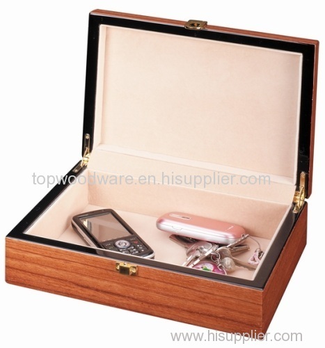 High gloss finish wooden storage jewelry packing gift presentation boxes