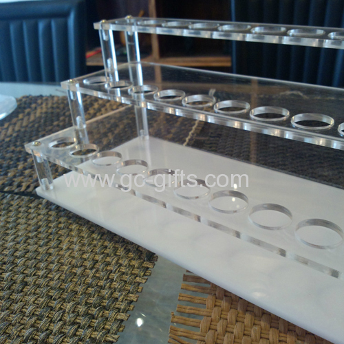 The three layer of transparent acrylic lipstick display rack