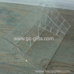 Newest style different specifications of acrylic cosmetic shelf
