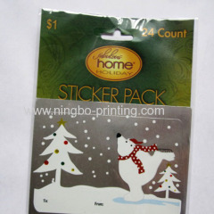 24pks Self adhesive foil printed gift tag