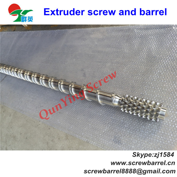 Bimetallic extruder screw and barrel