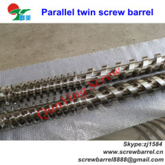 Parallel twin screw and barrel
