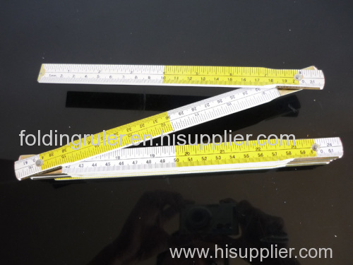 CARPENTER'S WOODEN FOLDING RULER