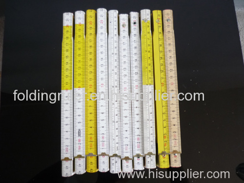 Folding Rulers Folding Ruler in various sizes and colors with individual advertisement