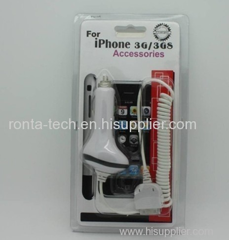 New Item for iPhone4 USB Cable with Car Charger