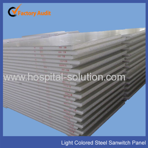 Hospital Color Painted Steel Panel Sandwich