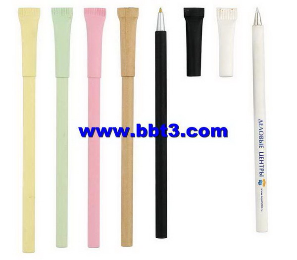 Eco promotional paper ballpen with color body